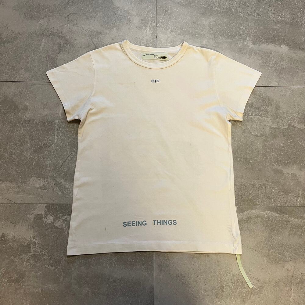Off-White “Seeing Things” Graphic Tee – white Size: L